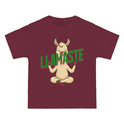 Funny Oversized T-Shirt Print – Yoga Llama Graphic Tee for Men & Women