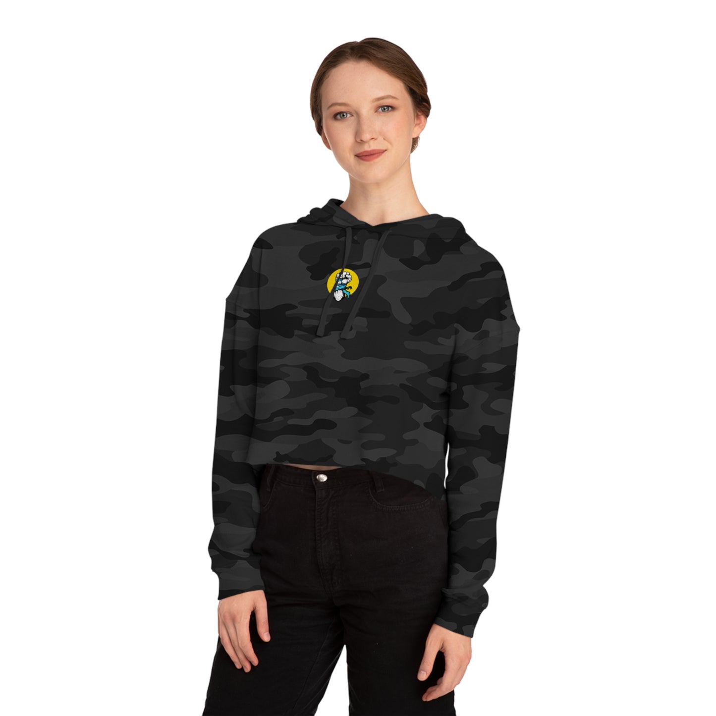 Bullying is NOT okay - Cropped Hooded Sweatshirt