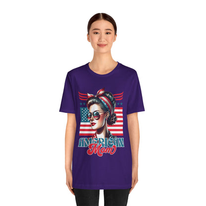 American Mom T-Shirt – Patriotic Tee for Moms