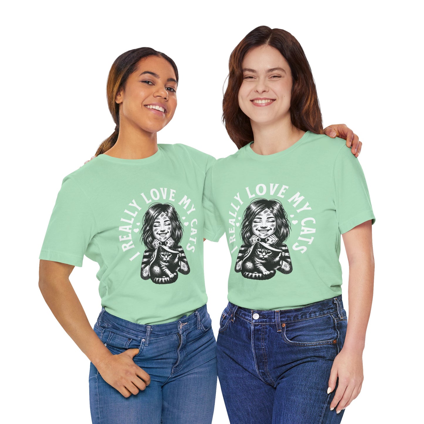 I Really Love My Cats T-Shirt | Cute Cat Lover Unisex Tee - FPD