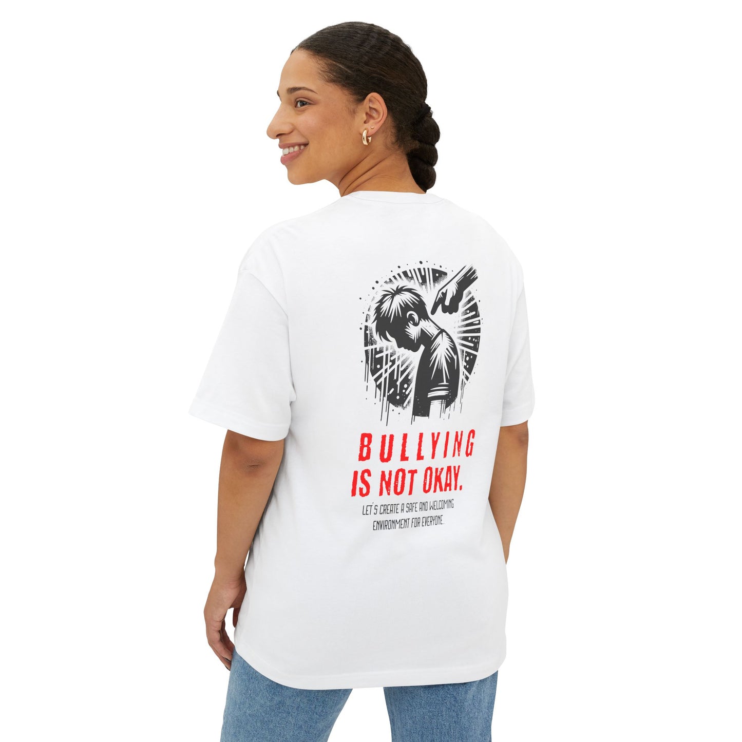 F&BPD - Bullying is NOT okay - Unisex Oversized T-shirt