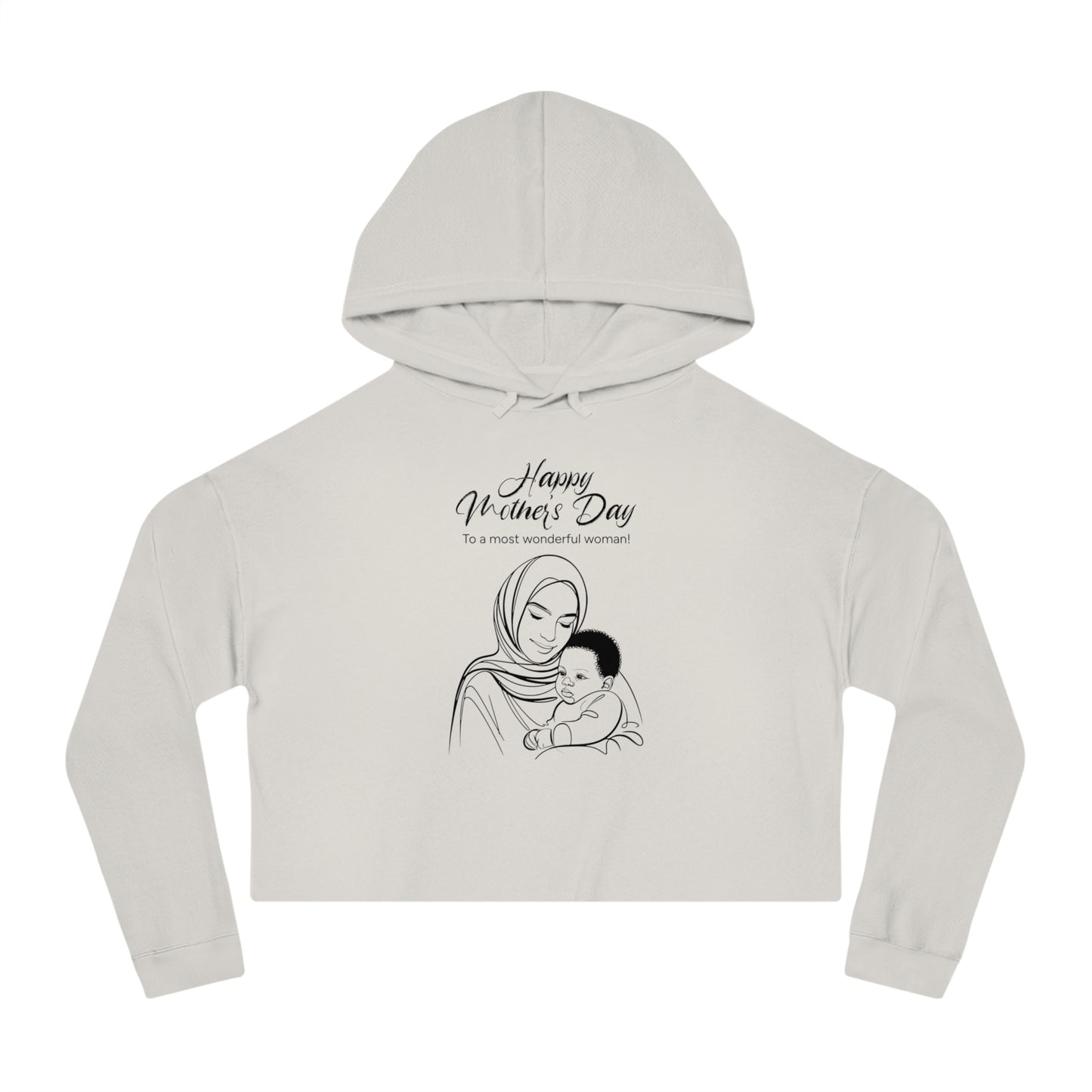 Mother’s Day Cropped Hoodie – Stylish Gift for Moms, Modern Unisex Fit