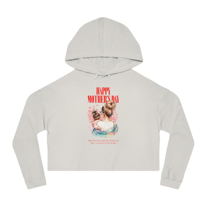 Happy Mother’s Day Cropped Hoodie – Trendy Gift for Mom