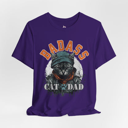Badass Cat Dad Unisex T-Shirt – Funny Cat Lover Tee for Proud Pet Owners - FPD