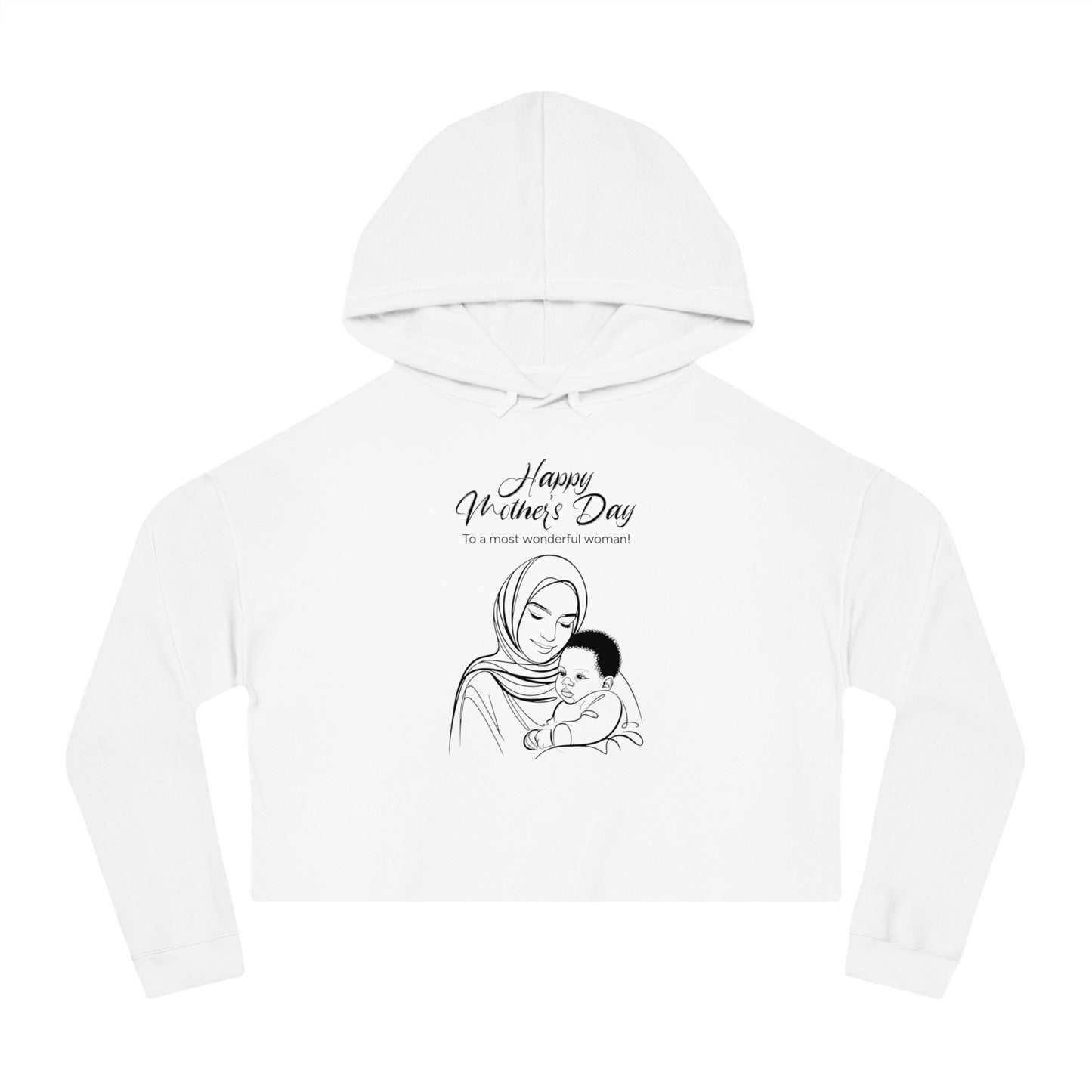 Mother’s Day Cropped Hoodie – Stylish Gift for Moms, Modern Unisex Fit