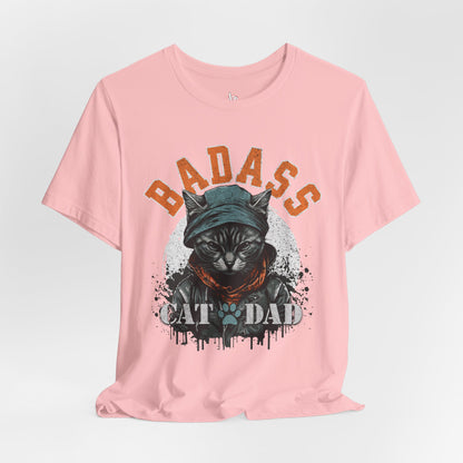 Badass Cat Dad Unisex T-Shirt – Funny Cat Lover Tee for Proud Pet Owners - FPD