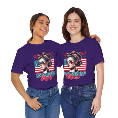 American Mom T-Shirt – Patriotic Tee for Moms