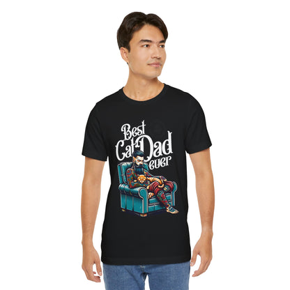 Best Cat Dad Ever Unisex T-Shirt – Perfect Gift for Cat Lovers - FPD