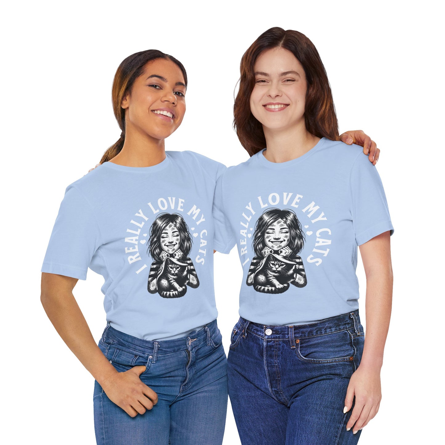 I Really Love My Cats T-Shirt | Cute Cat Lover Unisex Tee - FPD