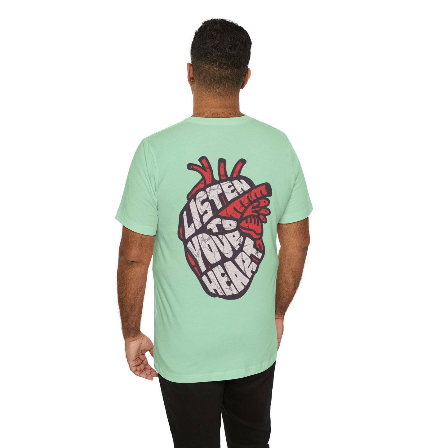 F&BPD - Unisex T-shirt - Listen to Your Heart Tee – Intuition & Emotion Statement Shirt