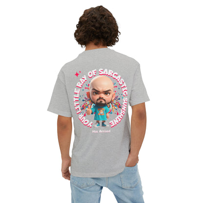 Your Little Ray of Sarcastic Sunshine Oversized Graphic Tee – BPD Humor Shirt