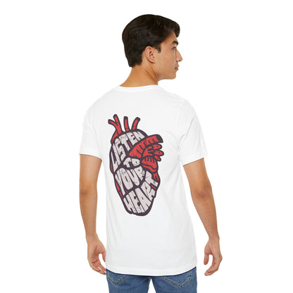 F&BPD - Unisex T-shirt - Listen to Your Heart Tee – Intuition & Emotion Statement Shirt