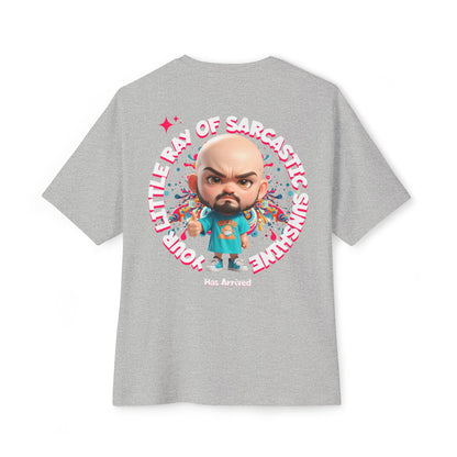 Your Little Ray of Sarcastic Sunshine Oversized Graphic Tee – BPD Humor Shirt