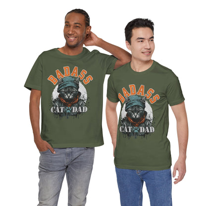 Badass Cat Dad Unisex T-Shirt – Funny Cat Lover Tee for Proud Pet Owners - FPD