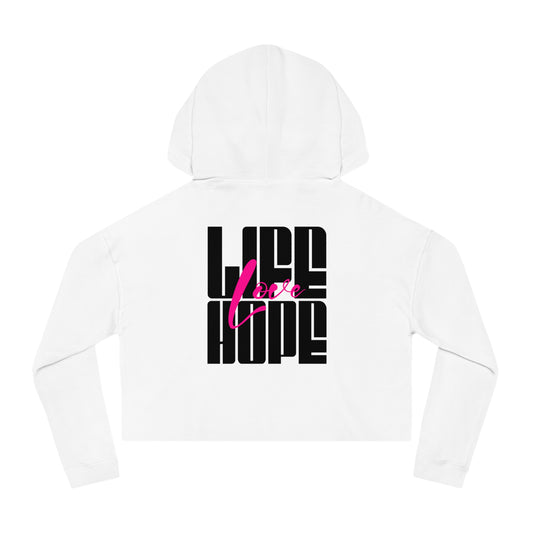 Love Life Hope - Love Life Hope Cropped Hoodie | Inspirational Streetwear