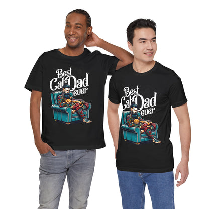 Best Cat Dad Ever Unisex T-Shirt – Perfect Gift for Cat Lovers - FPD