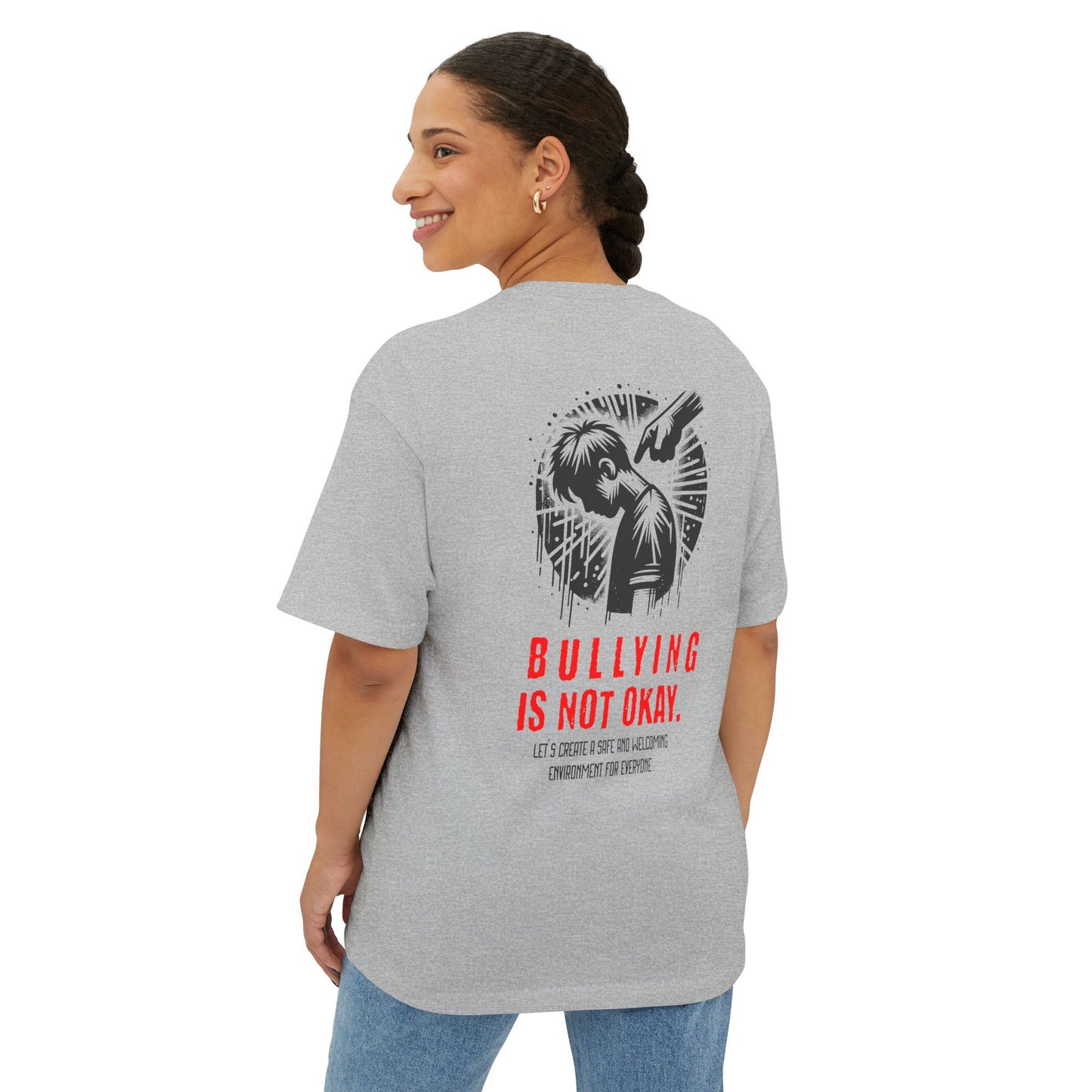 F&BPD - Bullying is NOT okay - Unisex Oversized T-shirt