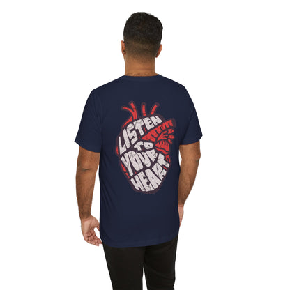 F&BPD - Unisex T-shirt - Listen to Your Heart Tee – Intuition & Emotion Statement Shirt