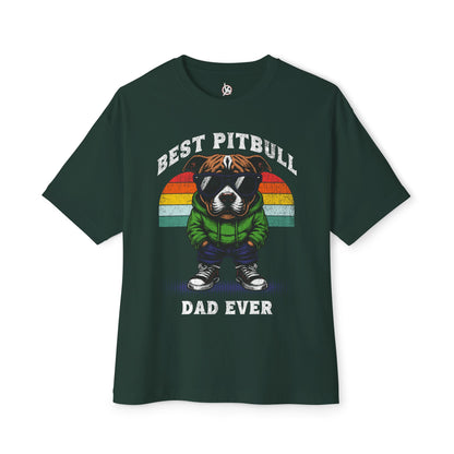 FPD - Best Pitbull Dad Oversized Tee – Dog Lover Streetwear