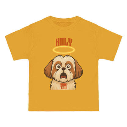 Holy Shih Tzu Oversized T-Shirt – Funny Graphic Print Tee for Men & Women