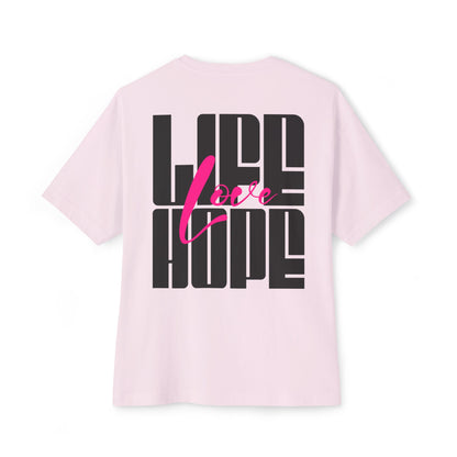 F&BPD - Love Life Hope - Oversized T-Shirt | Positive & Empowering Tee