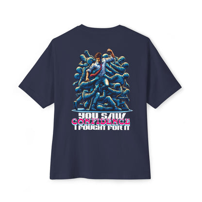 F&BPD - I Fought for Confidence Oversized Tee – Empowerment Streetwear