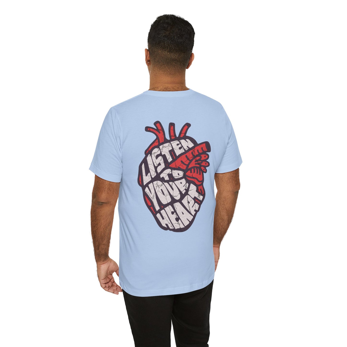 F&BPD - Unisex T-shirt - Listen to Your Heart Tee – Intuition & Emotion Statement Shirt