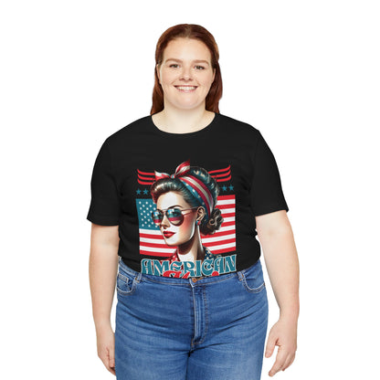 American Mom T-Shirt – Patriotic Tee for Moms