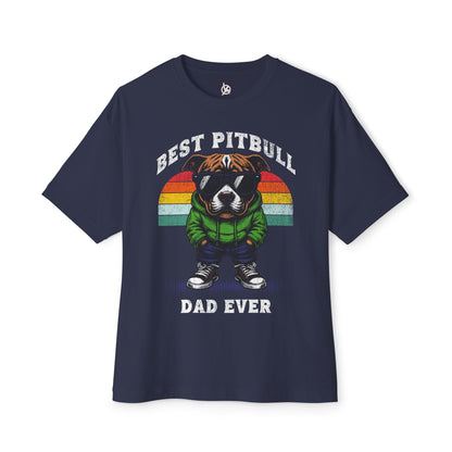 FPD - Best Pitbull Dad Oversized Tee – Dog Lover Streetwear
