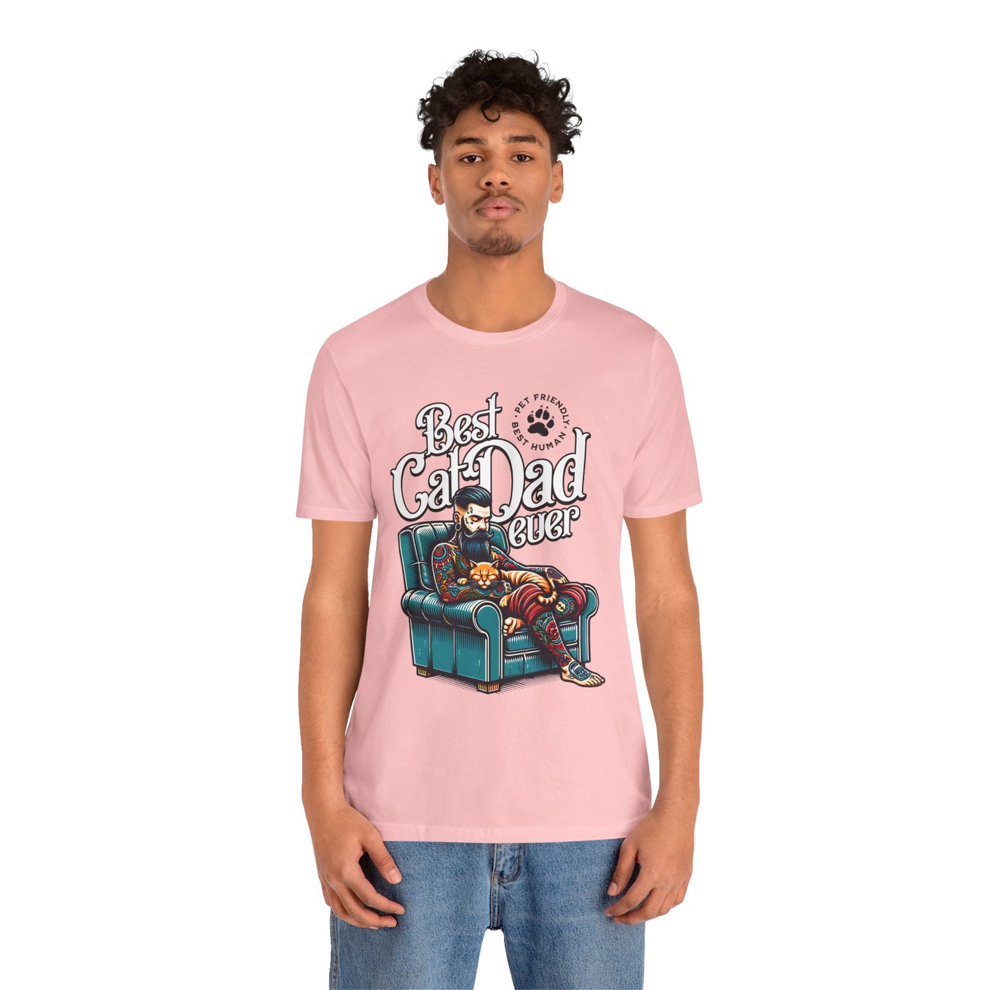 Best Cat Dad Ever Unisex T-Shirt – Perfect Gift for Cat Lovers - FPD