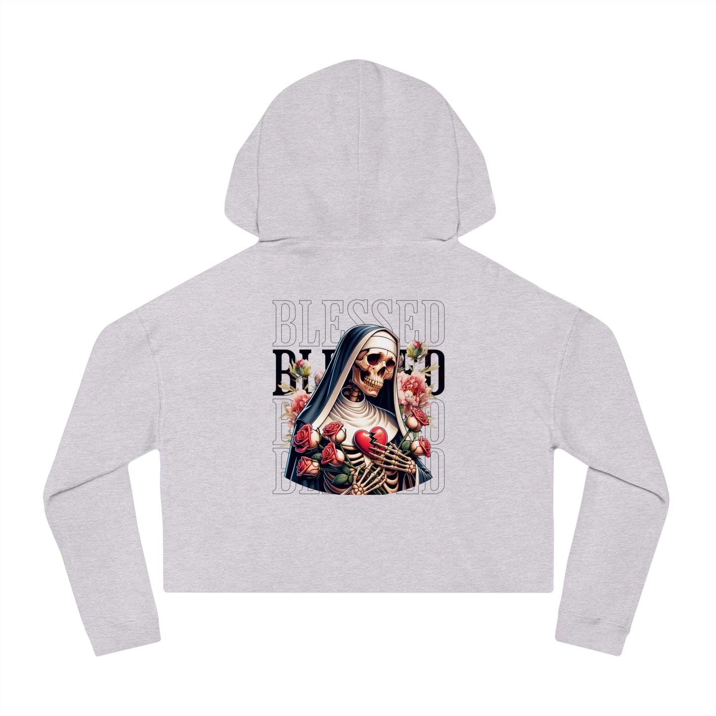Blessed - Cropped Hooded Sweatshirt