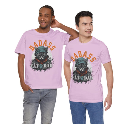 Badass Cat Dad Unisex T-Shirt – Funny Cat Lover Tee for Proud Pet Owners - FPD
