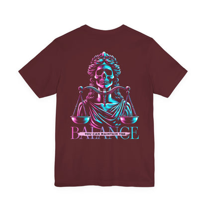 F&BPD - Unisex T-shirt - Maintain the Balance Tee – Mindfulness & Wellness Statement Shirt