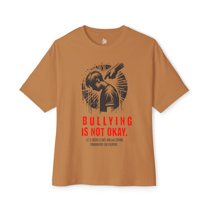 FPD - Bullying Is Not Okay Oversized Tee — Anti-Bullying Statement Shirt