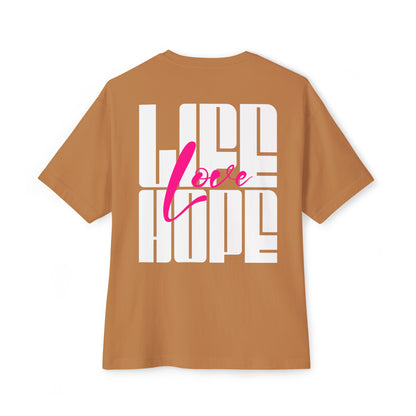 F&BPD - Love Life Hope - Oversized T-Shirt | Positive & Empowering Tee