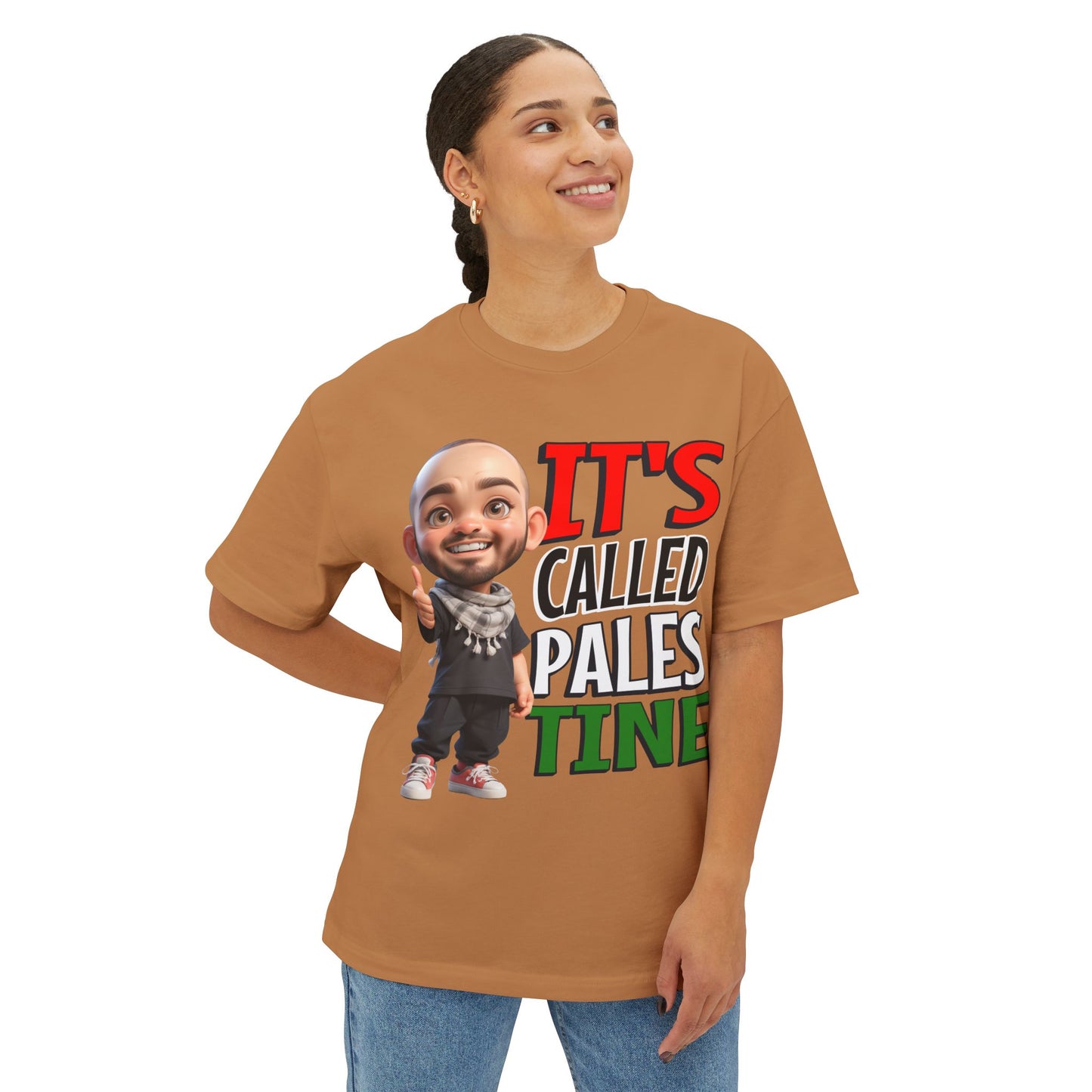 It’s Called Palestine Oversized Tee – Bold Pro-Palestine Graphic Shirt - FPD