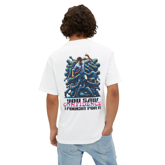 F&BPD - I Fought for Confidence Oversized Tee – Empowerment Streetwear