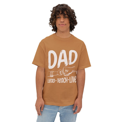 Dad Hoodie – Lead • Teach • Love | Father’s Day Gift - Unisex Oversized T-shirt