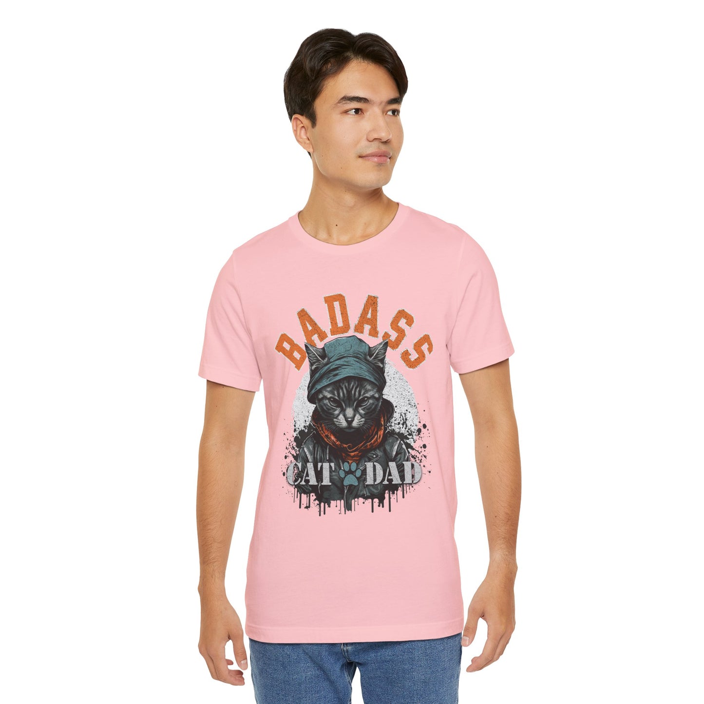 Badass Cat Dad Unisex T-Shirt – Funny Cat Lover Tee for Proud Pet Owners - FPD