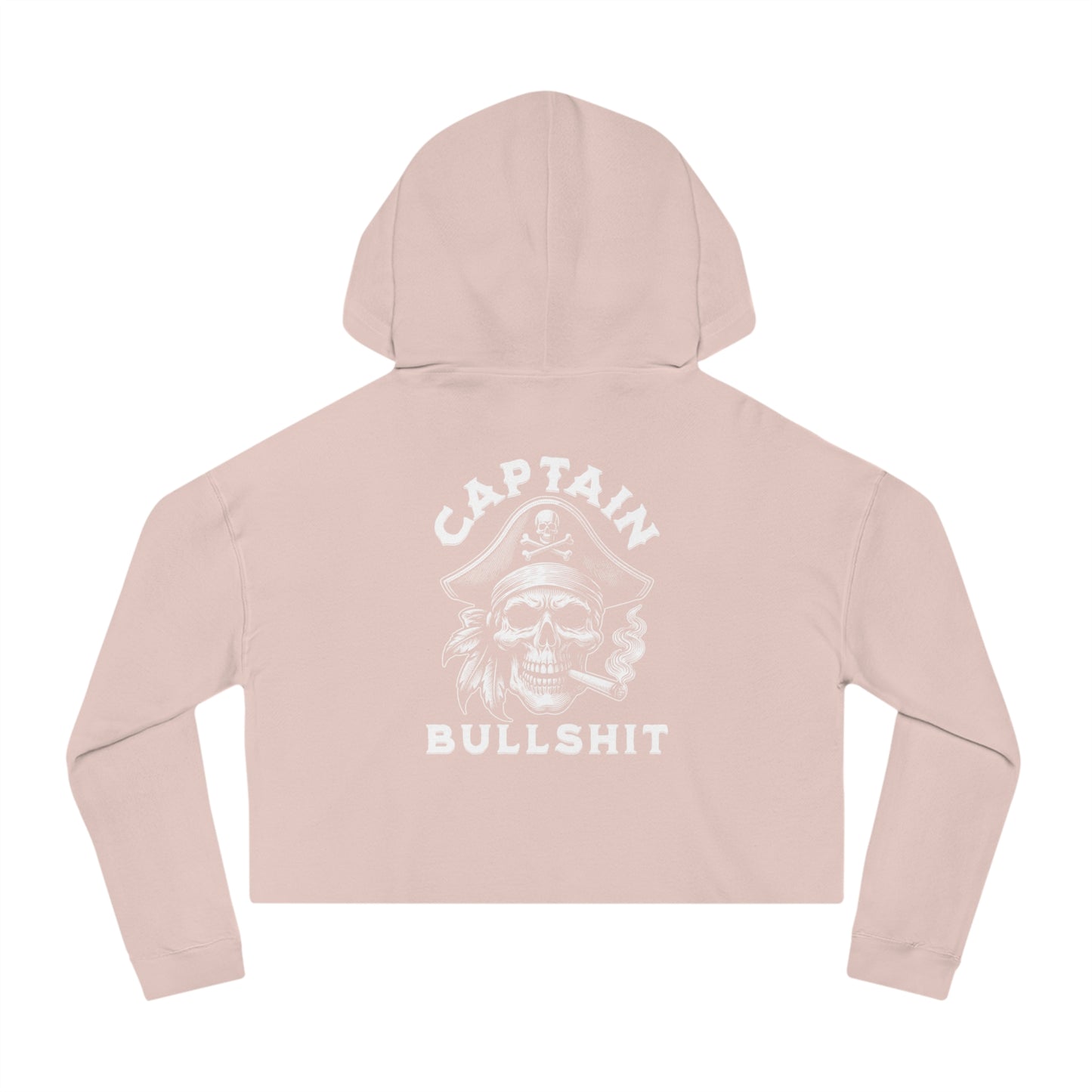 Captain Bullshit Cropped Hoodie – Funny Women’s Statement Hoodie