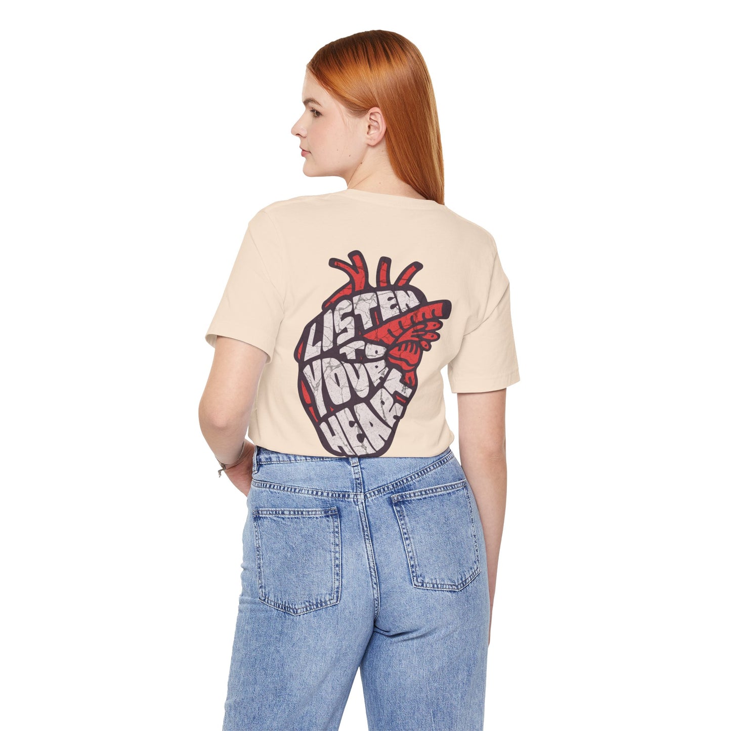 F&BPD - Unisex T-shirt - Listen to Your Heart Tee – Intuition & Emotion Statement Shirt