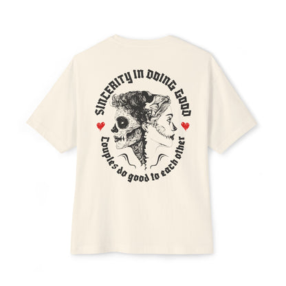 F&BPD - Sincerity in Doing Good Oversized Tee – Compassion Statement Shirt