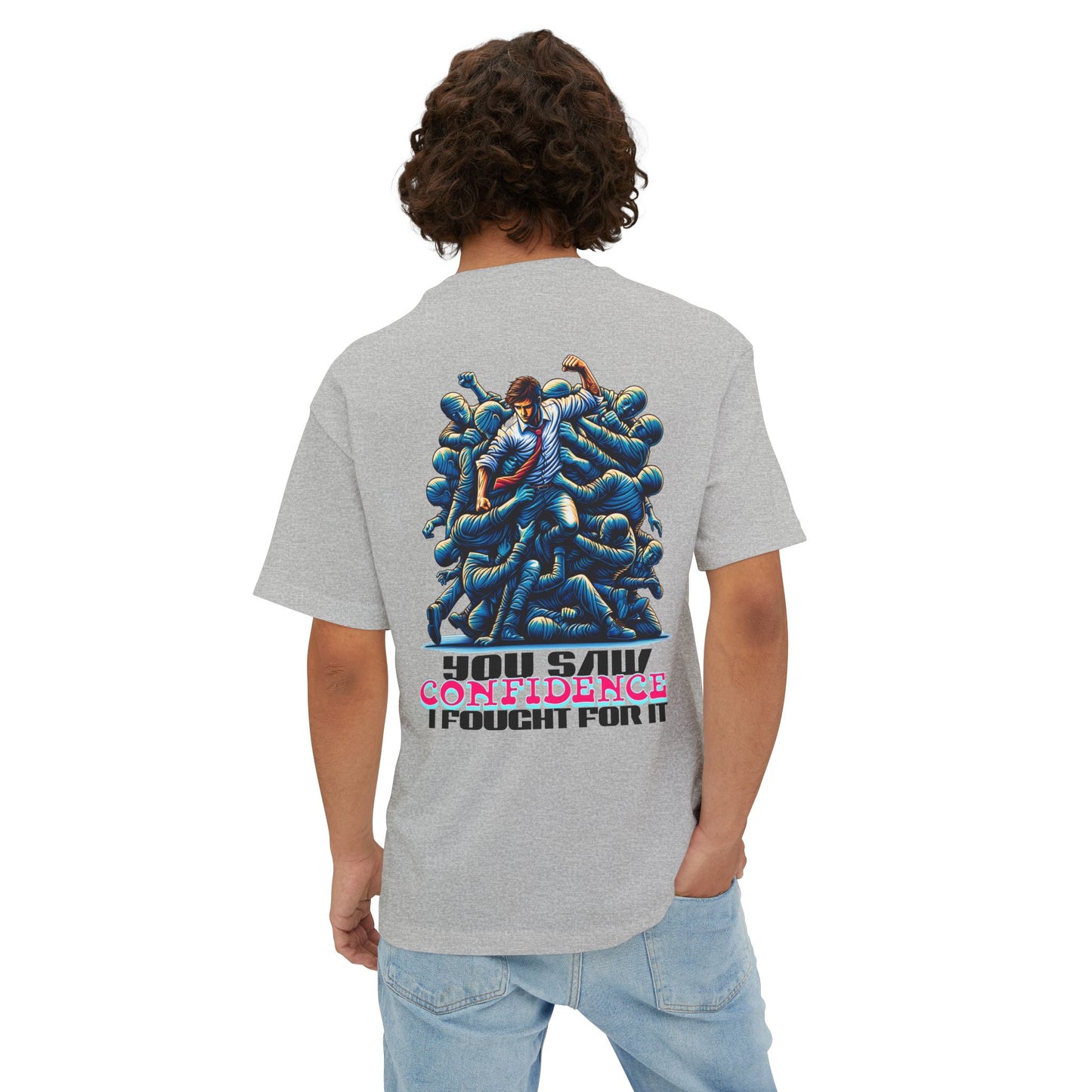 F&BPD - I Fought for Confidence Oversized Tee – Empowerment Streetwear