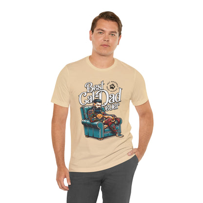 Best Cat Dad Ever Unisex T-Shirt – Perfect Gift for Cat Lovers - FPD
