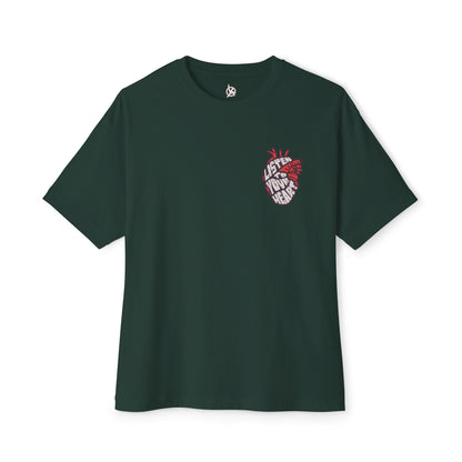 FPD - Listen to Your Heart Oversized Tee — Intuition & Emotion Statement Shirt