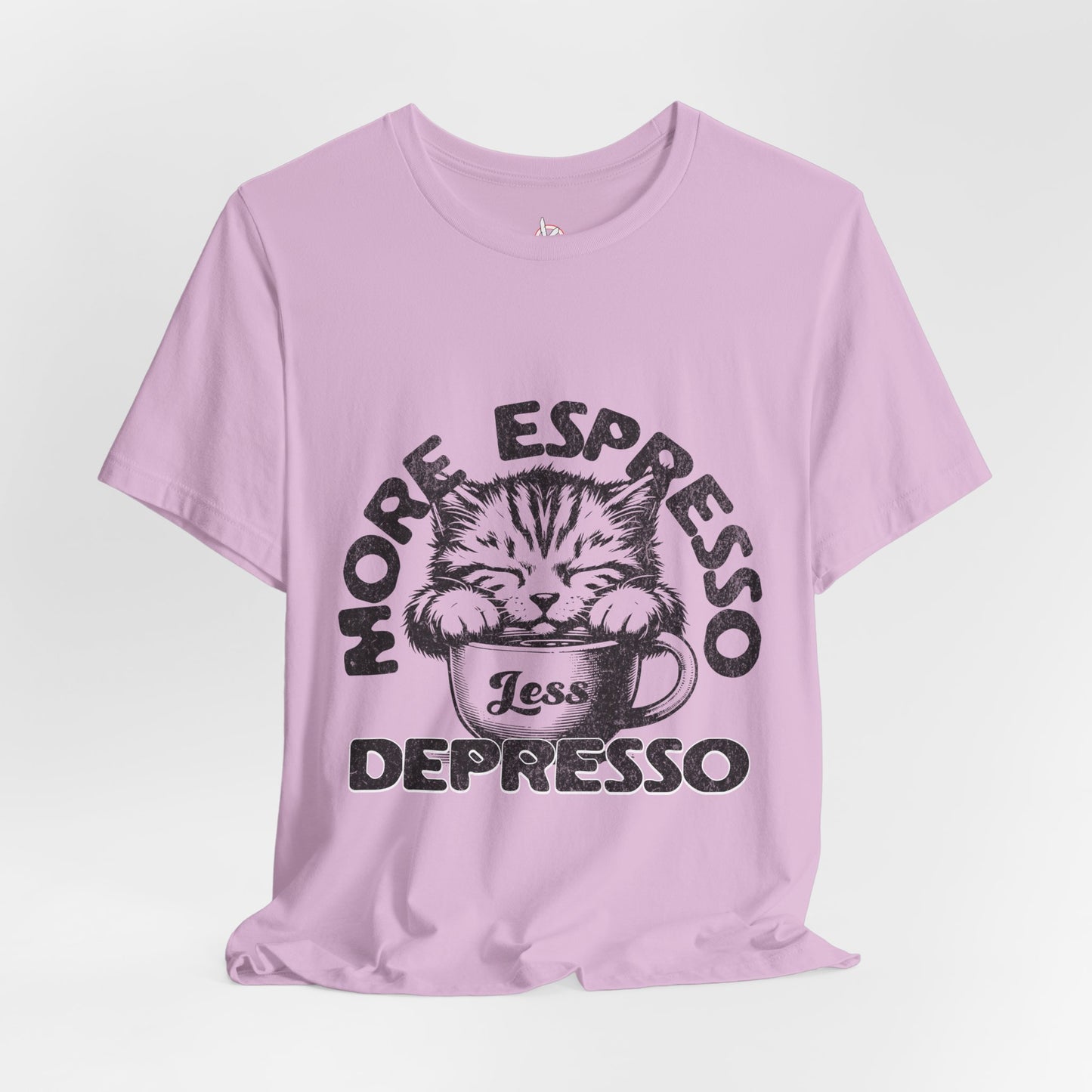 FPD - Unisex T-shirt - More Espresso Less Depresso Tee – Coffee Humor Statement Shirt