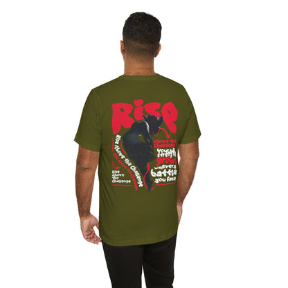 F&BPD - Unisex T-shirt - Rise Tee – Empowerment & Motivation Statement Shirt