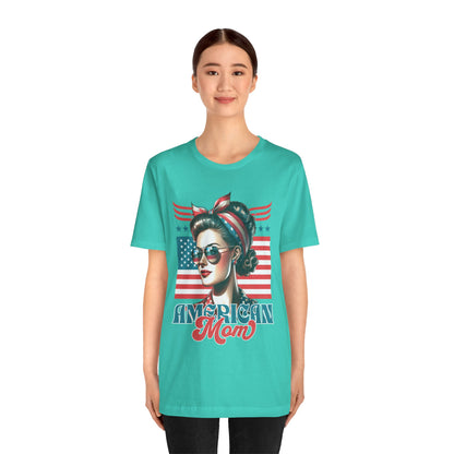 American Mom T-Shirt – Patriotic Tee for Moms