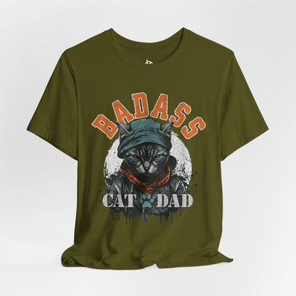 Badass Cat Dad Unisex T-Shirt – Funny Cat Lover Tee for Proud Pet Owners - FPD