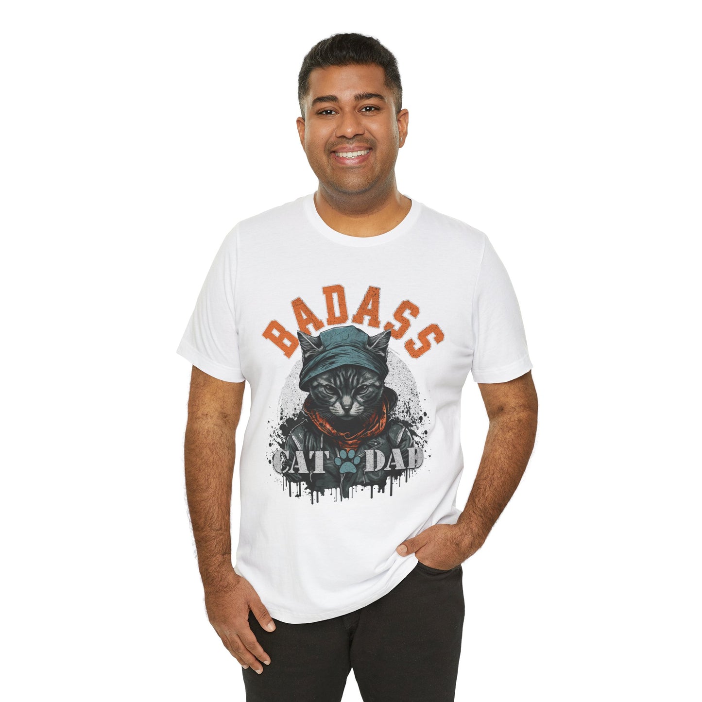 Badass Cat Dad Unisex T-Shirt – Funny Cat Lover Tee for Proud Pet Owners - FPD